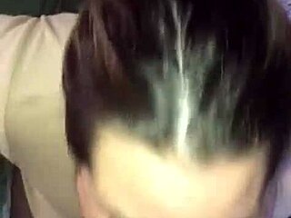 Beautiful anime babe gives great deepthroat blow job