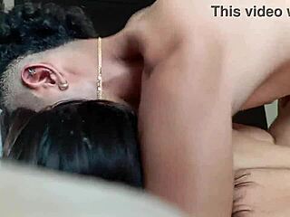 Pretty Argentine student gets wild in the college dorm room