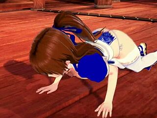 3D animated video of a prayer with sex and Kasumi