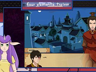 Hentai VTuber trains the four elements in Avatar: The Last Airbender