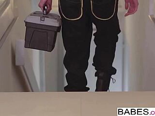 Spying on shy office babes while getting fucked hard