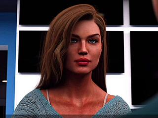 3D animated game of naughty stepmother measuring my cum load
