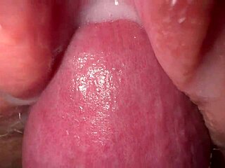 Close up and personal look at tight pussy action