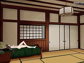 Hinata's step-sister Hanabi in 3D Naruto porn game
