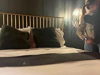 Young teen gets a rough and sexy motel romp