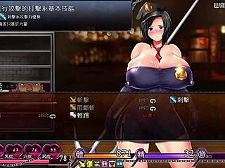 Big boobs, black ass, and a monster cock in an anime game
