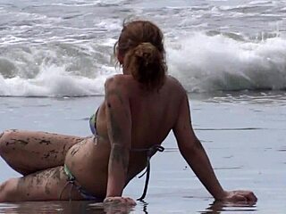 Stepson's return from the beach makes me horny for solo fun