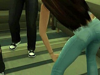 Sims 4 porn video with Wicked Whims mod - Party with porn stars