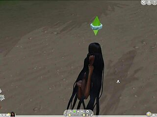 Futa x3 in hot action in The Sims 4