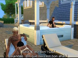 Father in law and stepmother in The Sims 4: Roomies episode 5