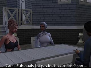 Father in law and stepmother in The Sims 4: Roomies episode 5