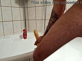 Anal sex and toy play with a dildo and penis pump