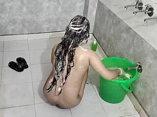 Married Indian wife gets a rough surprise in the shower