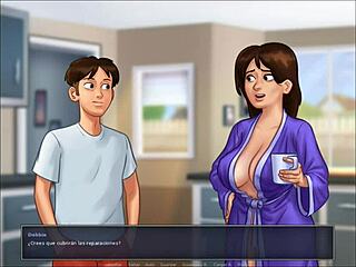 Hentai game with big tits and monster cock action