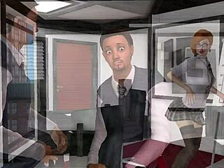 Office fantasies with anal sex and oral pleasure in 3D cartoon