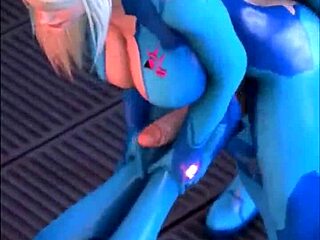 Cartoon with anime solo dance and strip tease