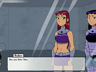 oops, i came inside starfire and jinx in 18titans