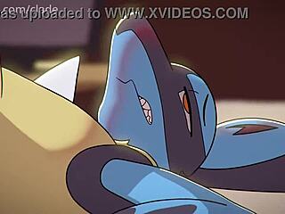 Gay anal sex with Lucario and Zoroark in gay porn video