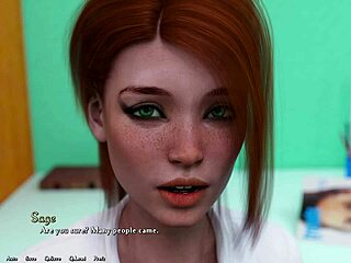 A steamy encounter with a busty redhead and her ex