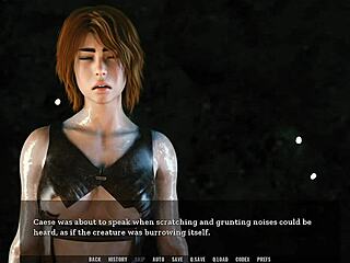 Sleeping aunt's room turns into a wild hentai game