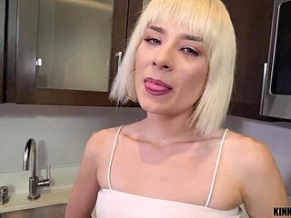 Kinky family’s blonde step-sis Jessie Saint in action again