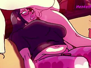 Horny MILF facilitates threesome in explicit hentai animation