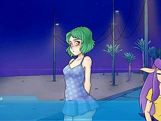A 3 woman game of seduction and pleasure in a restaurant at night