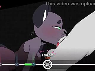 Group of cartoon characters play video game called Beat Banger