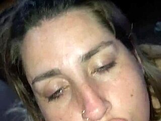 Big-chested blonde gets it all from her tattooed girlfriend’s mouth to her ass hole