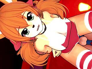 This hot girl wears a bikini and looks like an anime character