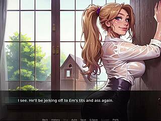 3D game of cuckold wife with hot interracial action