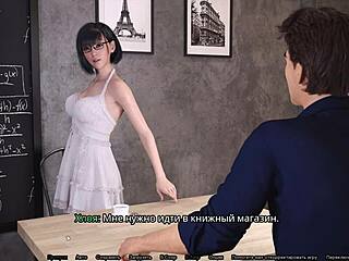 3D animated video of big-nippered hentai cowgirl riding big dick