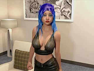3D animated porn with an animeblonde MILF and a football star