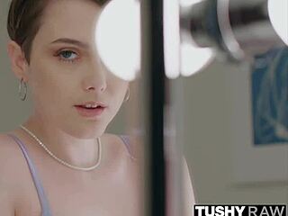 Jade is a small petite brunette who wears sexy lingerie and gets her ass fucked