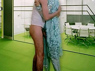 Indian wife's sensual photoshoot and hot handjob action