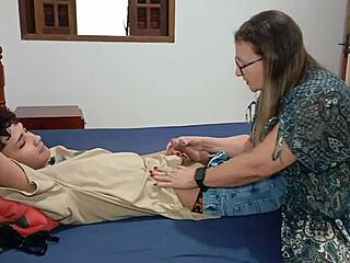 My stepdad caught me touching his daughter's body
