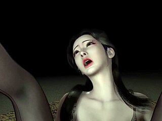 3D animated Asian cosplay babe gets her ass fucked