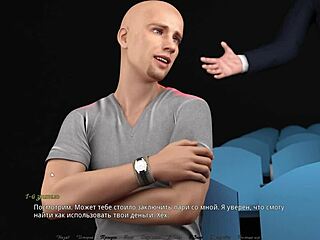 Master dominates in this animated video, which includes kissing and nipple play