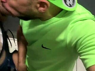 Gay amateurs get it on in see-through bathroom footage