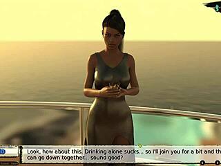 3D game with anime babes at the pool party on a yacht