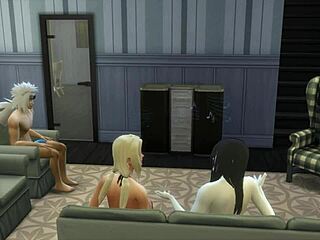 Tsunade and Jiraiya's passionate encounter in 3D hentai