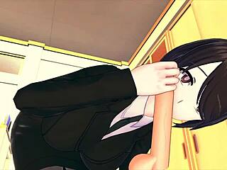 3D hentai game with big assed female boss and horny employees
