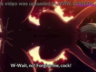 A young and energetic heroine tempt a young man to have sex in the woods in a pornographic cartoon