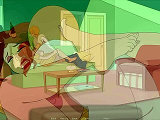 Beautiful housewife cheats on her husband in the next room
