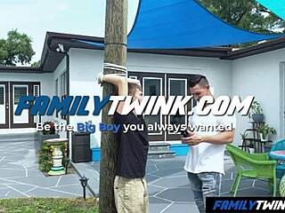 Gay uncle's public romp with his twink nephew outdoors