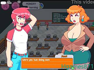 Interactive hentai game with dating sim elements and animated porn