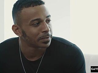 Interracial gay sex with big dick and big ass