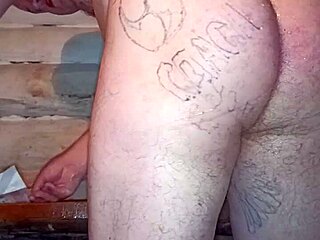 Russian gay's anal endurance test with butter pack shocker