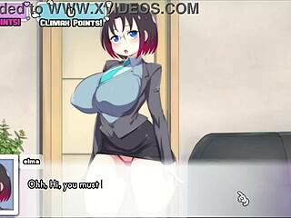 Elma parody hentai game with sexy dragon maid action
