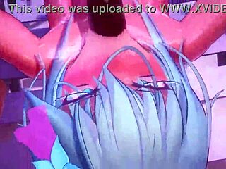 Konosuba girls in bronze bikini in 3D SFM anime porn